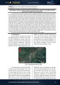 Identification of the sources generating impact on the water quality of the East Jiu basin