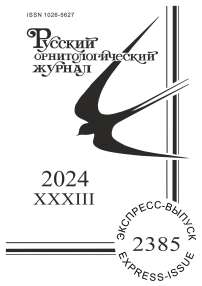 2385 т.33, 2024 - Русский орнитологический журнал