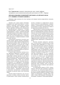 Преобразования розничной торговли Алтайского края в условиях сетевого бизнеса