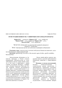 Регистрация бешенства у животных в Краснодарском крае