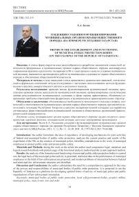 Тенденции создания и функционирования муниципальных органов охраны общественного порядка (на примере Республики Татарстан)