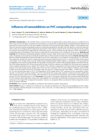 Influence of nanoadditives on PVC composition properties