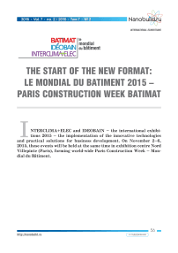Запуск нового формата: le mondial du batiment 2015 - парижская строительная неделя. БАТИМАТ: все для успешного строительства