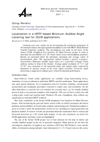 Localization in a HRTF-based minimum-audible-angle listening test for guib applications