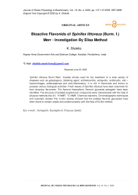 Bioactive Flavonids of Spinifex littoreus (Burm. f.) Merr - Investigation By Elisa Method