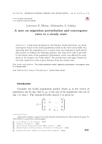 A note on migration perturbation and convergence rates to a steady state