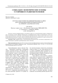 Система подготовки квалифицированных кадров для горнодобывающей промышленности на примере Хабаровского края