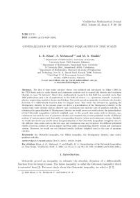 Generalization of the Ostrowski inequalities on time scales