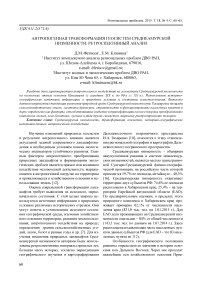 Антропогенная трансформация геосистем Среднеамурской низменности: ретроспективный анализ