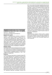 Эпидемиологический анализ острых интоксикаций кардиоваскулярными препаратами в Азербайджане
