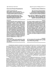 Анализ конкурентных сил на рынке риелторских услуг Нижегородской области