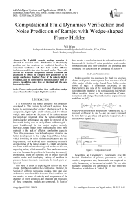 Computational Fluid Dynamics Verification and Noise Prediction of Ramjet with Wedge-shaped Flame Holder