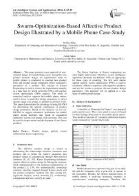 Swarm-Optimization-Based Affective Product Design Illustrated by a Mobile Phone Case-Study
