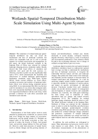 Wetlands Spatial-Temporal Distribution Multi-Scale Simulation Using Multi-Agent System