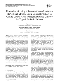 Evaluation of Using a Recurrent Neural Network (RNN) and a Fuzzy Logic Controller (FLC) In Closed Loop System to Regulate Blood Glucose for Type-1 Diabetic Patients
