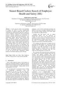 Neural-Based Cuckoo Search of Employee Health and Safety (HS)