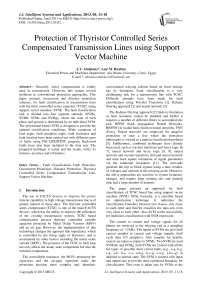 Protection of Thyristor Controlled Series Compensated Transmission Lines using Support Vector Machine