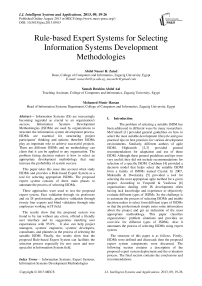 Rule-based Expert Systems for Selecting Information Systems Development Methodologies