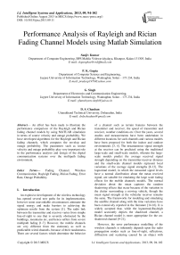 Performance Analysis of Rayleigh and Rician Fading Channel Models using Matlab Simulation