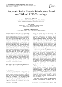 Automatic Ration Material Distributions Based on GSM and RFID Technology
