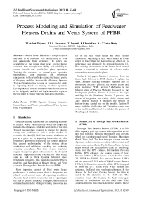 Process Modeling and Simulation of Feedwater Heaters Drains and Vents System of PFBR