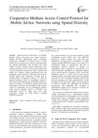 Cooperative Medium Access Control Protocol for Mobile Ad-hoc Networks using Spatial Diversity