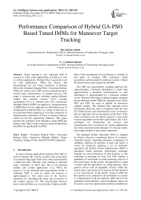 Performance Comparison of Hybrid GA-PSO Based Tuned IMMs for Maneuver Target Tracking