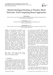 Hybrid Intelligent Routing in Wireless Mesh Networks: Soft Computing Based Approaches