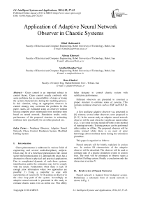 Application of Adaptive Neural Network Observer in Chaotic Systems