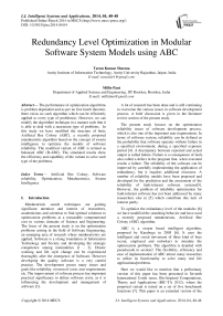 Redundancy Level Optimization in Modular Software System Models using ABC