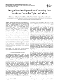 Design New Intelligent-Base Chattering Free Nonlinear Control of Spherical Motor