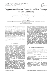Support-Intuitionistic Fuzzy Set: A New Concept for Soft Computing
