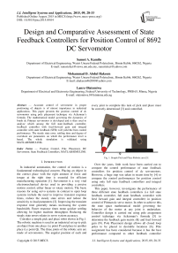 Design and Comparative Assessment of State Feedback Controllers for Position Control of 8692 DC Servomotor