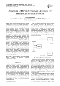 Assessing Different Crossover Operators for Travelling Salesman Problem