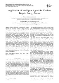 Application of Intelligent Agents in Wireless Prepaid Energy Meter