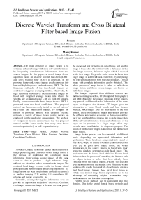 Discrete Wavelet Transform and Cross Bilateral Filter based Image Fusion