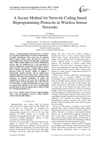 A Secure Method for Network Coding-based Reprogramming Protocols in Wireless Sensor Networks