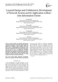 Layered Design and Collaborative Development of Network System and Its Application in Real-time Information Cluster