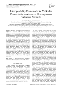 Interoperability Framework for Vehicular Connectivity in Advanced Heterogeneous Vehicular Network