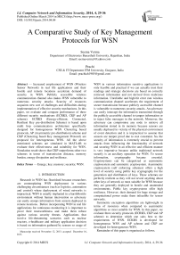 A Comparative Study of Key Management Protocols for WSN
