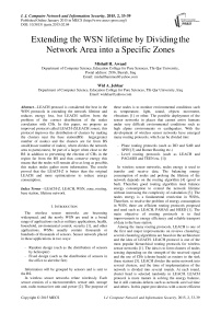 Extending the WSN lifetime by Dividing the Network Area into a Specific Zones