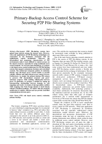 Primary-Backup Access Control Scheme for Securing P2P File-Sharing Systems