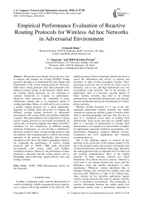 Empirical Performance Evaluation of Reactive Routing Protocols for Wireless Ad hoc Networks in Adversarial Environment