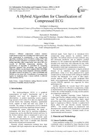 A Hybrid Algorithm for Classification of Compressed ECG