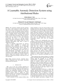 A Learnable Anomaly Detection System using Attributional Rules