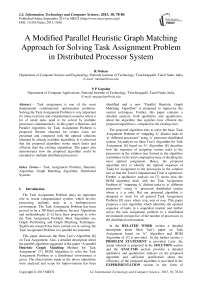 A Modified Parallel Heuristic Graph Matching Approach for Solving Task Assignment Problem in Distributed Processor System