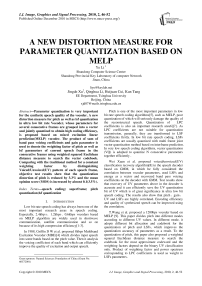 A New Distortion Measure for Parameter Quantization Based on MELP