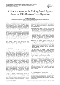A New Architecture for Making Moral Agents Based on C4.5 Decision Tree Algorithm