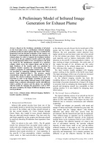 A Preliminary Model of Infrared Image Generation for Exhaust Plume
