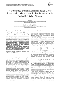 A Connected Domain Analysis Based Color Localization Method and Its Implementation in Embedded Robot System